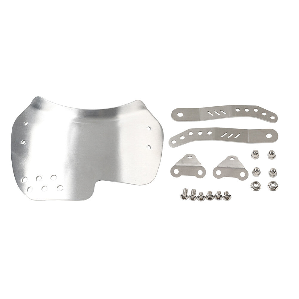 Motorcycle Windshield Windscreen Universal W/Bracket Fits 6-8 Round Headlight