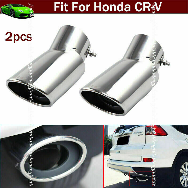 for Honda CR-V CRV 2017-2022 Silver Exhaust Muffler Tail Pipe Tip Tailpipe Trim