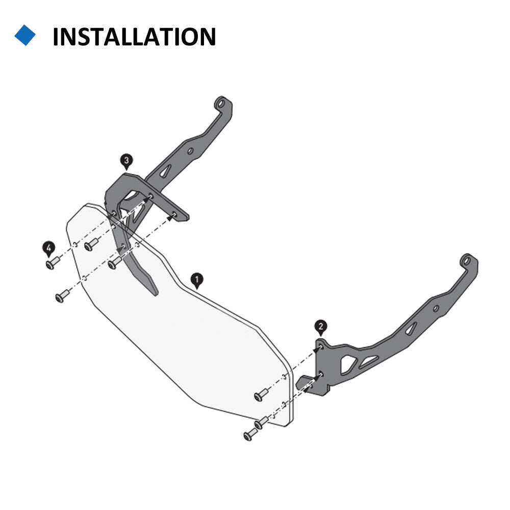 Motorcycle Headlight Guard Windshield Guard Protector for BMW F750GS 850GS 2017