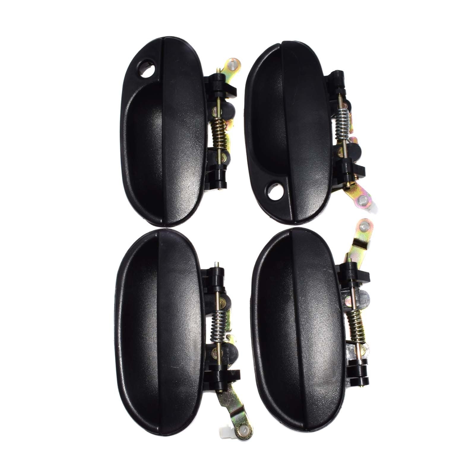 Door handle exterior suitable for 1995-1999 modern accent, front, back, left, 1-piece set of 4-piece set.