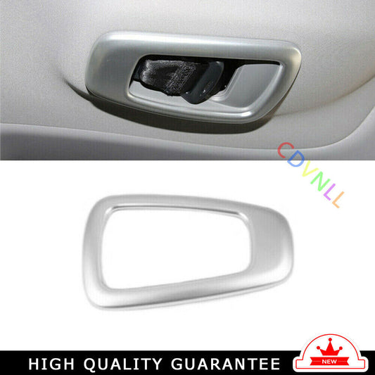 Back Row for Seat Belt Frame Trim Fit for Honda CRV CR-V 17-2021 Matte Silver ABS
