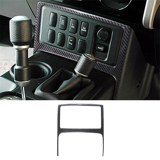 Carbon Fiber Central Control Button Frame Cover For Toyot@ FJ Cruiser 2007-2021