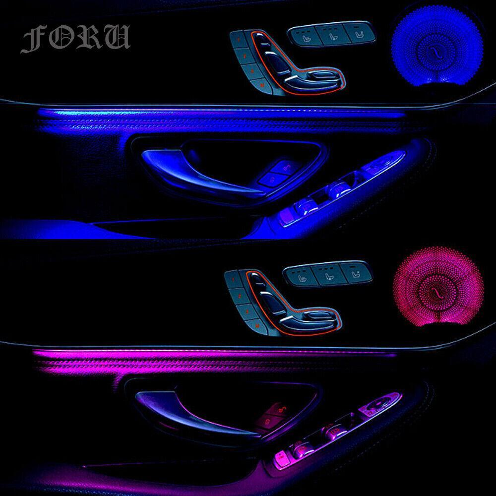 for Mercedes W205 C-Class AMG Center Console Trim Ambient Light Speaker Covers