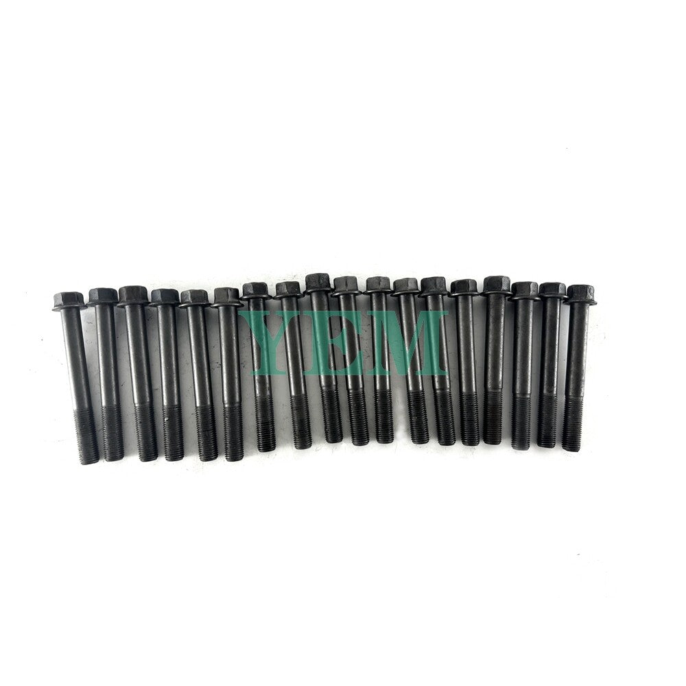 1 Set Engine Head Bolt 18pc For Yanmar 4TNE106 Engine 4TNE106 Cylinder Head Bolt