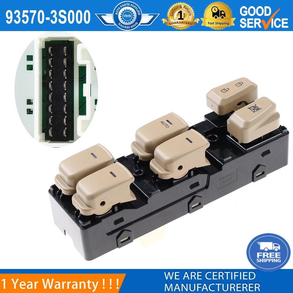 Main power window switch for Hyundai Sonata 2011-2015 (LH 93570-3S000-)