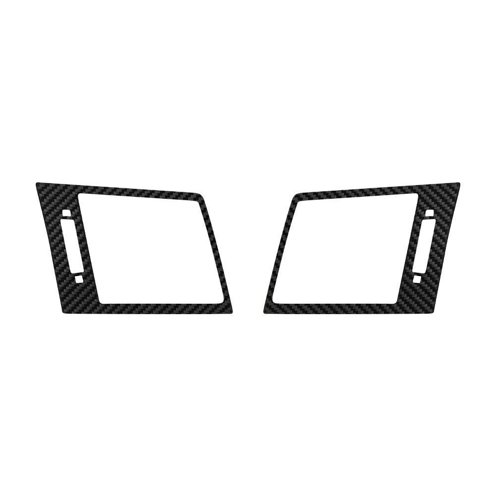 2X Carbon Fiber Dashboard Air Vent Cover for Subaru Legacy Outback 2010-2014