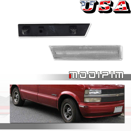 For 1995-05 for Chevrolet Astro / for GMC Safari Van: Transparent housing for side marker lights in front.