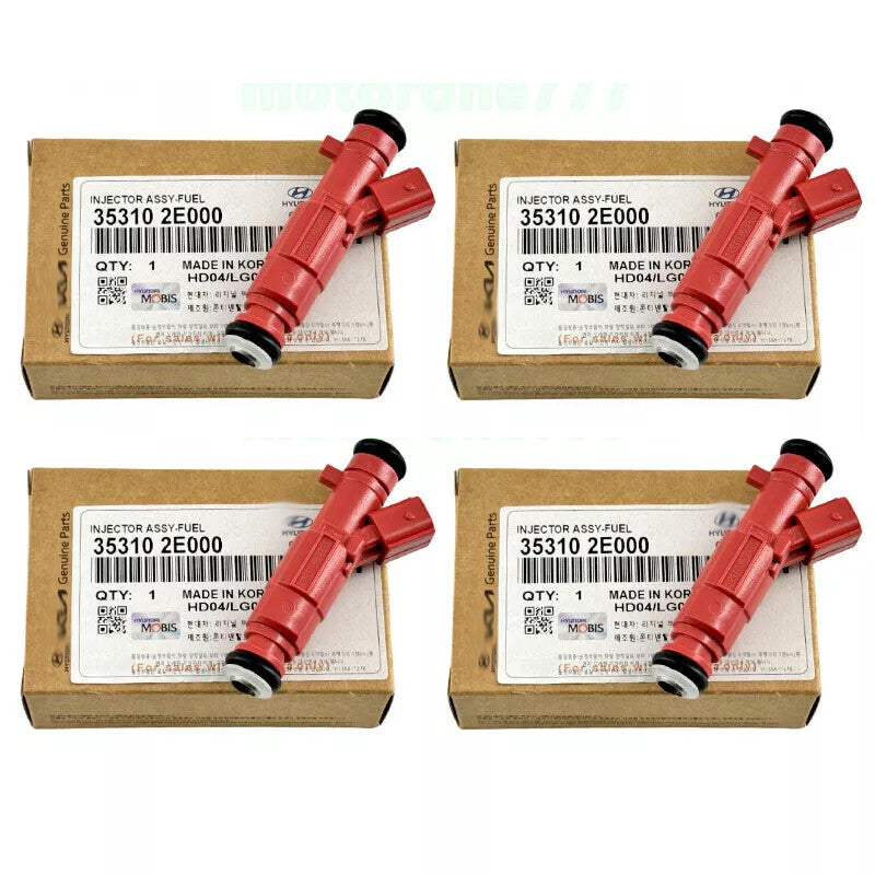 4PCS Fuel Injector 35310-2E000 For 11-22 for Hyundai for Kia 1.6L 1.8L 2.0L