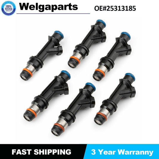 6Pcs Fuel Injectors for Chevrolet Trailblazer 4.2L for GMC Envoy 4.2L 2002 03 04 New