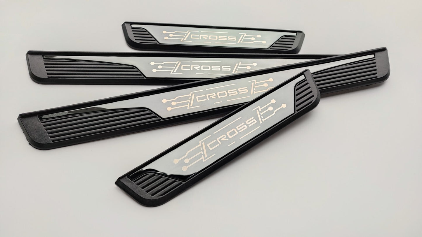 For 2023 for Ford Everest Accessories Door Sill Protector Scuff Guard Plate Cover
