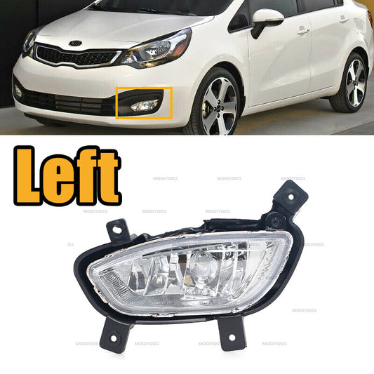 Left for KIA RIO SEDAN 2012-2015 Front bumper fog light Driver side