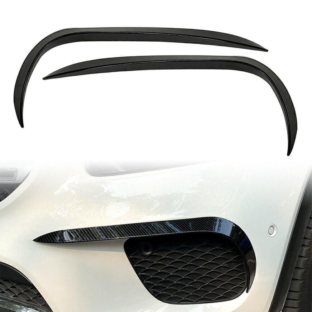 2x Front Bumper Lip Splitter Spoiler Carbon for Mercedes-Benz GLB X247 2020-2021