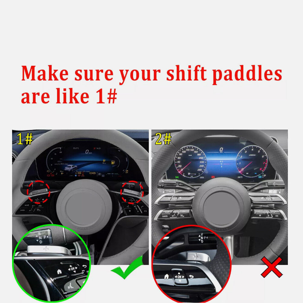 Steering Wheel Shifter Paddle Extension Fit for Mercedes-Benz A B C E S GLC Class