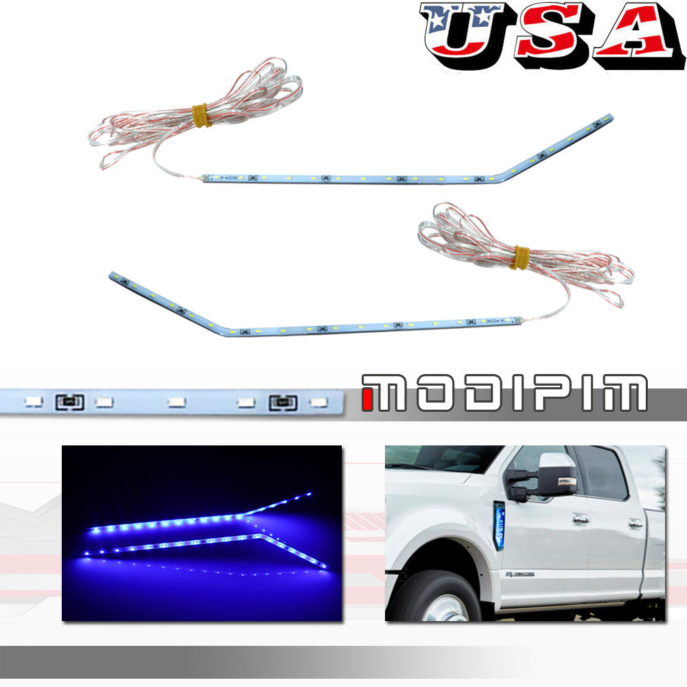 Blue 18 LED backlight kit for 17-20 F250 F350 F450 side fender badges