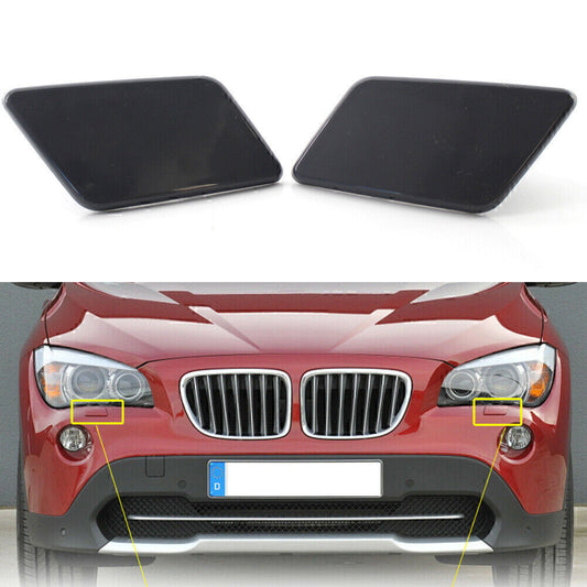 Car Front L+R Bumper Headlight Washer Cap Unpaitend Fit for BMW X1 E84 2009-2012 11