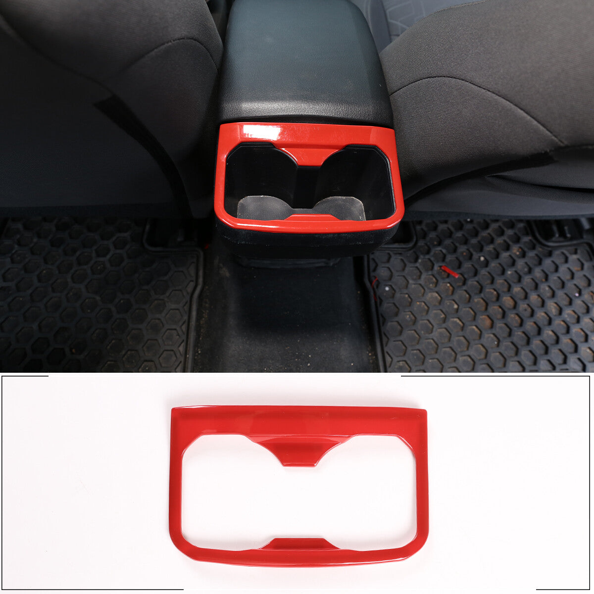 Carbon fiber center gear shift side trim for Toyota Tacoma 2011-2015