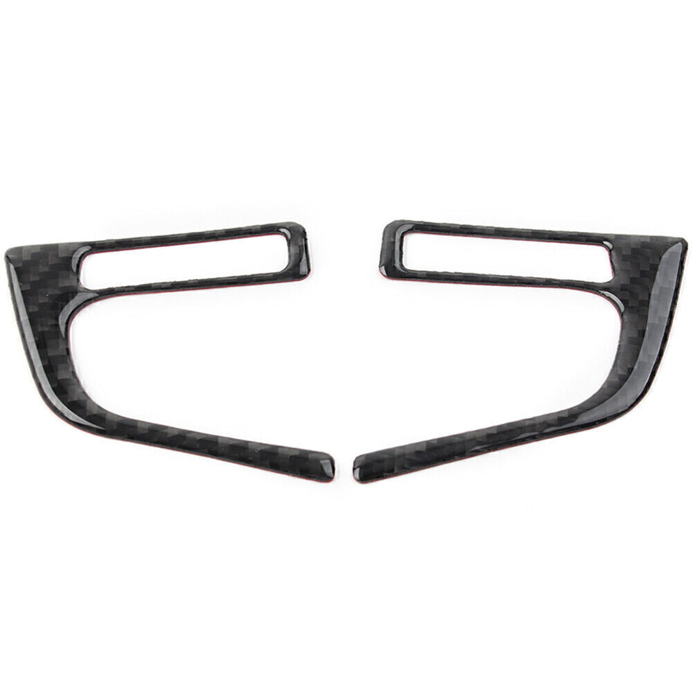 Carbon Fiber Steering Wheel Button Trim Cover Fit for Subaru Forester 2013-2018