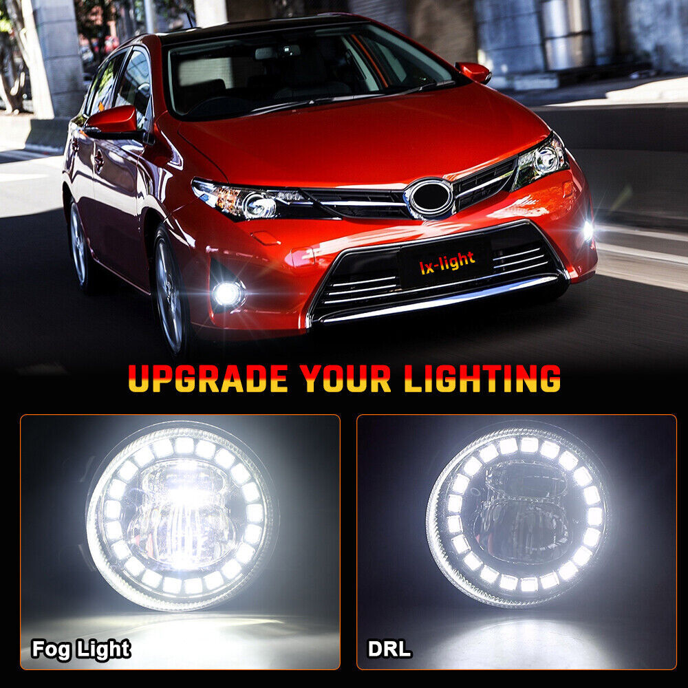 Halo LED Fog Lights/Driving Lights for Toyota Tacoma 4Runner Tundra RAV4 2012 - 2021