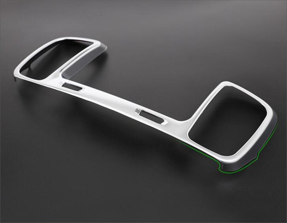 Silver ABS Central Console Air Outlet Vent Panel Trim for Benz GLE GLS 2016-2019