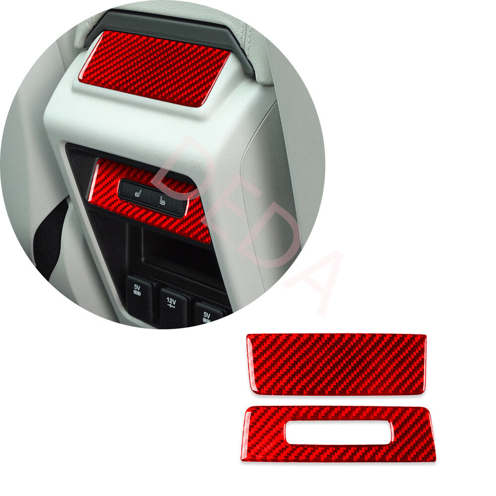 Red Carbon Rear Air Condition Switch Trim for Land Rover Discovery Sport 2015-19