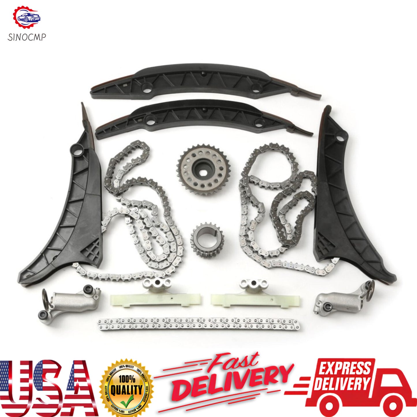 Timing Chain Kit Camshaft Sprocket for BMW 650i 550i 750i X5 X6 for ALPINA B7 N63B