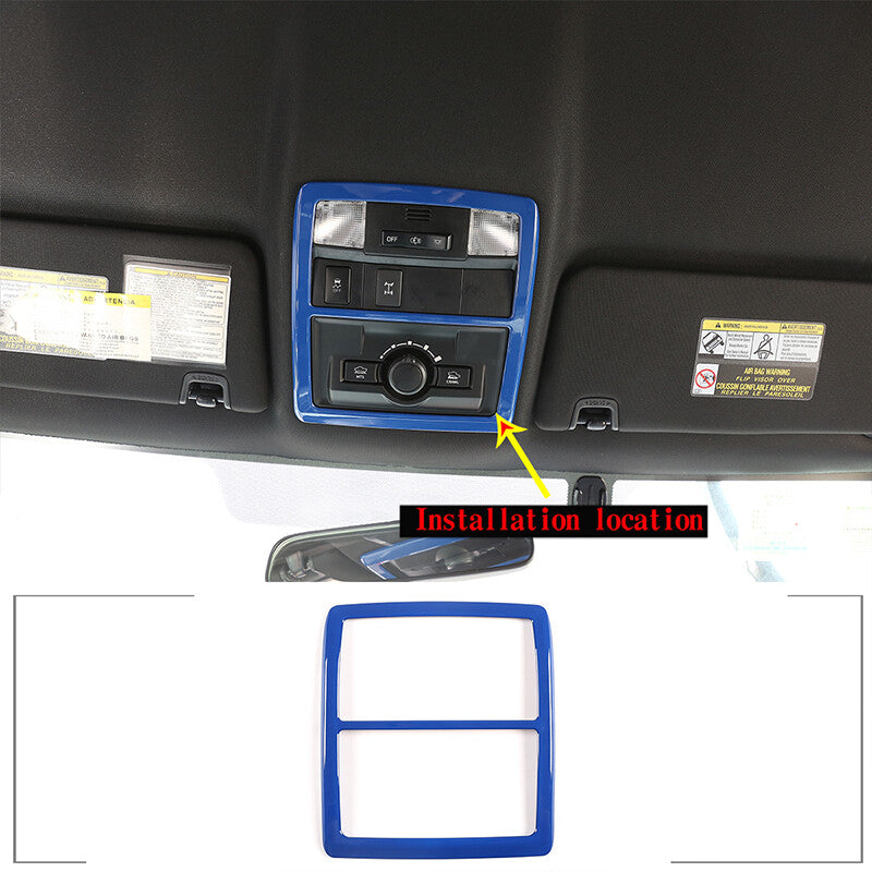 ABS matte black armrest box trim cover for Toyota Sequoia 2022 - 2023