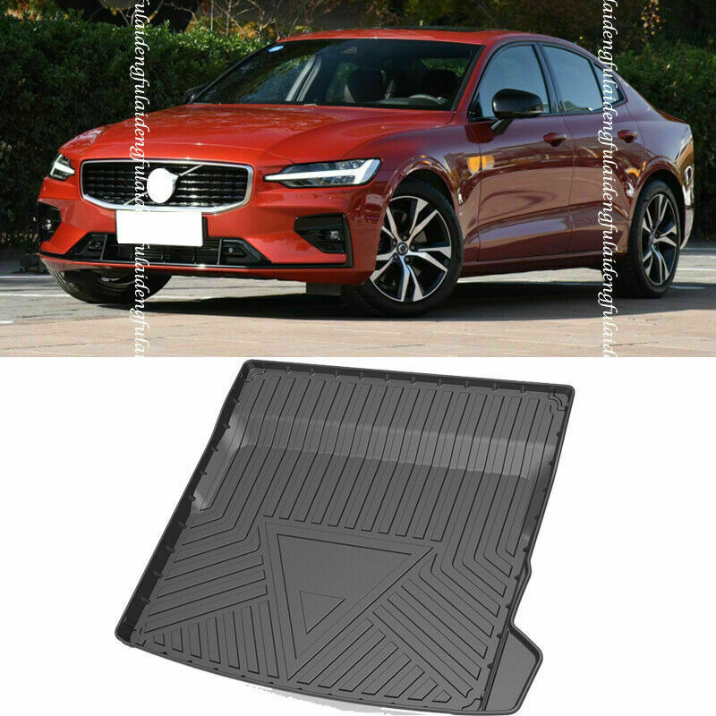 1X for Volvo S60 2019-2021 Waterproof Rear Trunk Boot Liner Cargo Mat Floor Tray