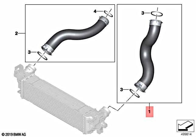 AIR Intake LINE for BMW X3 G01 G02 G08 X3 18d 20dX 20i 20iX