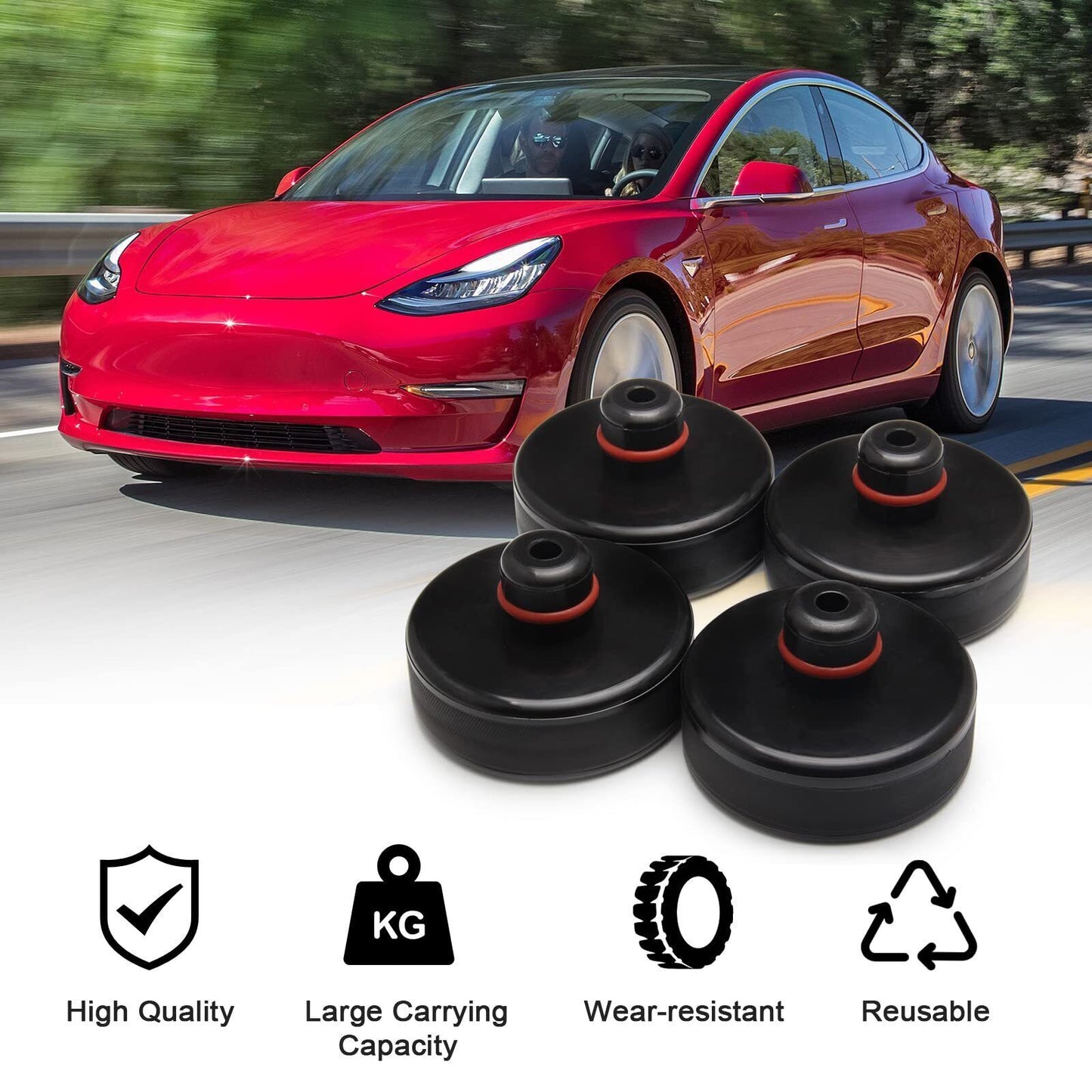 Fit for Tesla Model 3/Y/S/X 2016-2023 Car Jack Lift Pad Adapter Tool Accessories