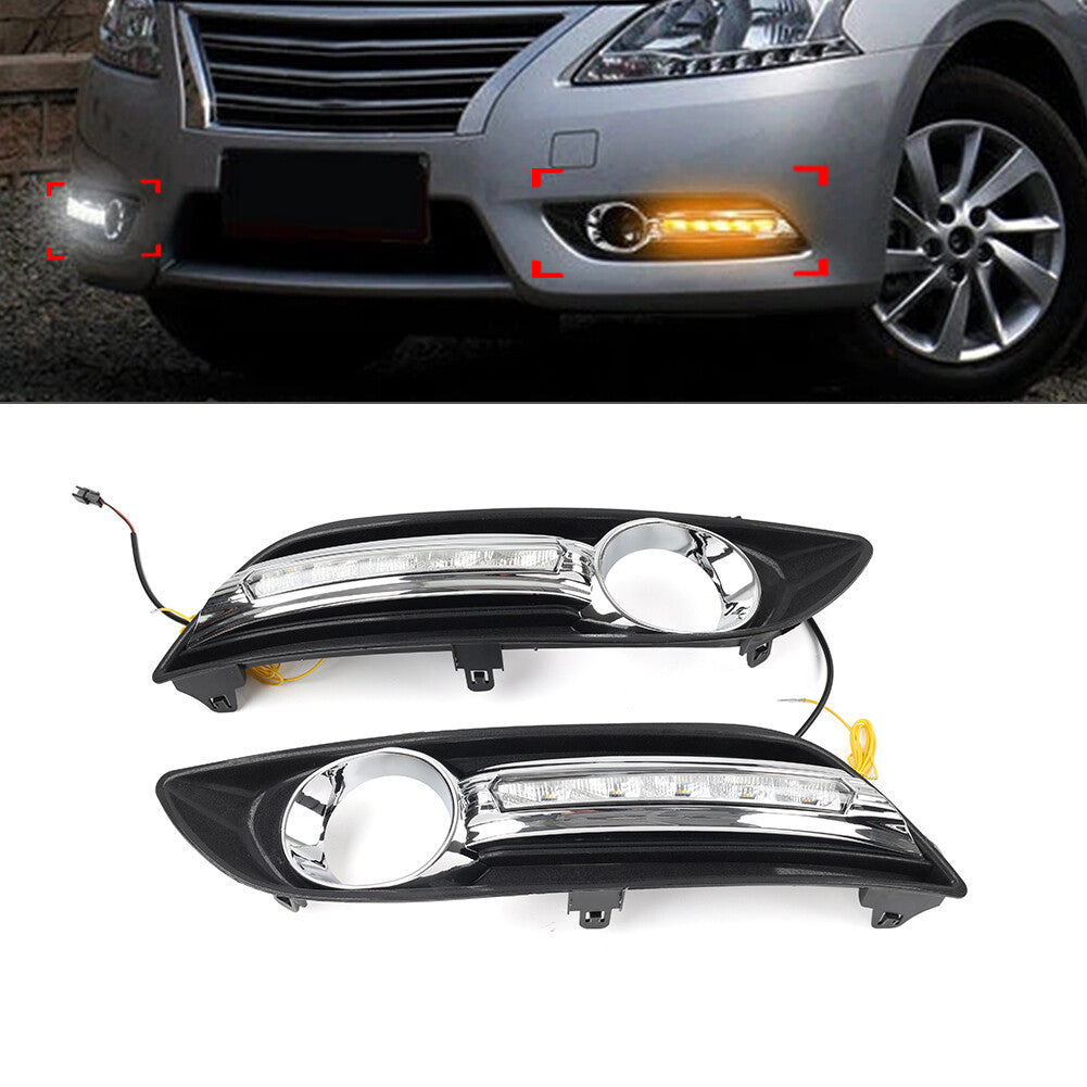 Daytime Running Light Fog Lamp Kit for Nissan Sentra 2012-2015