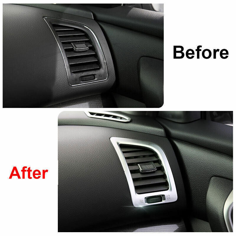LR AC Air Outlet Vent Cover Trim for Nissan Altima Teana 2013-2018 Matte Silver