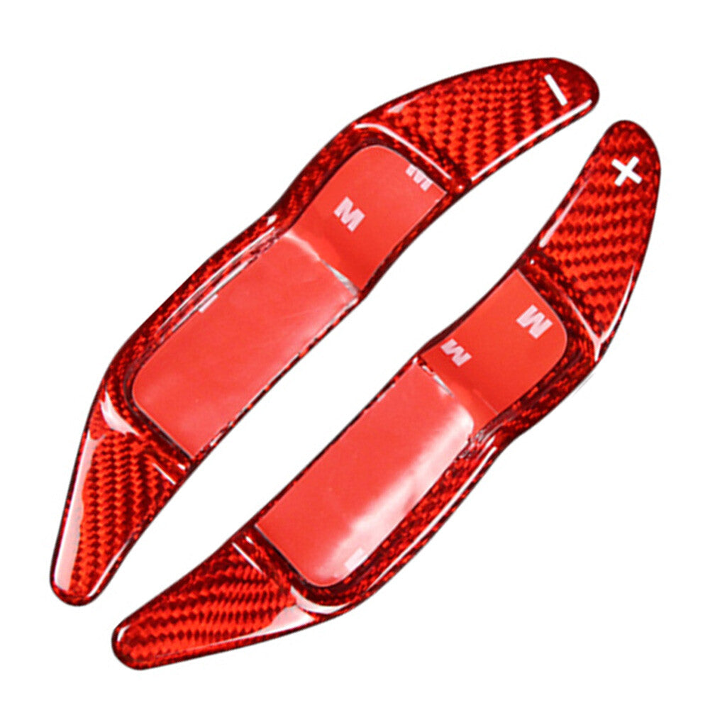 2¢ª Steering Wheel Shift Paddle Fit for Mini R55 R56 R57 R58 R59 R60 Carbon Fiber Red