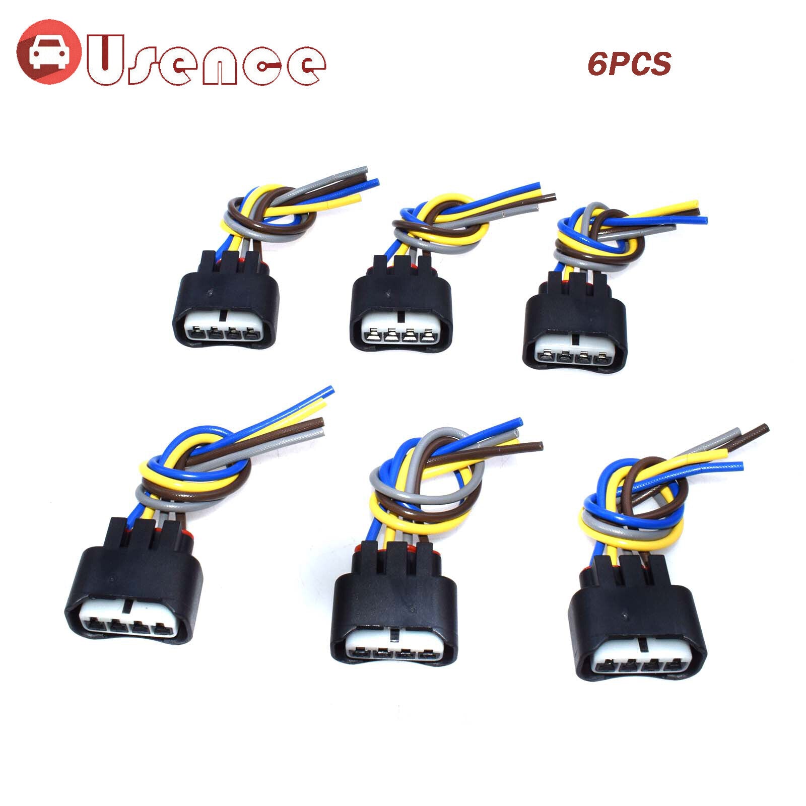 for Toyota for Lexus 2AZFE 1ZZFE Ignition Coil Wire Harness Connector Pigtail 6PCS