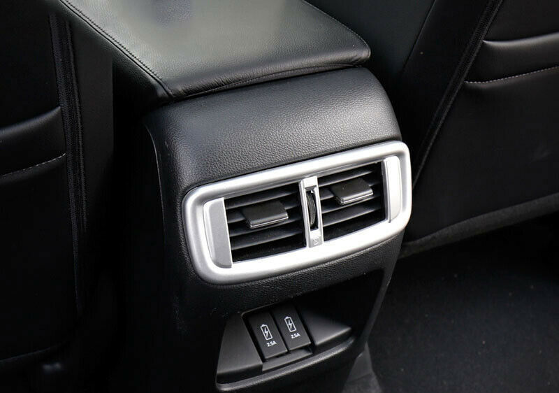 Rear Air Outlet Vent Frame Trim 1 Fit for Honda CRV CR-V 2017-2022 Matte Silver