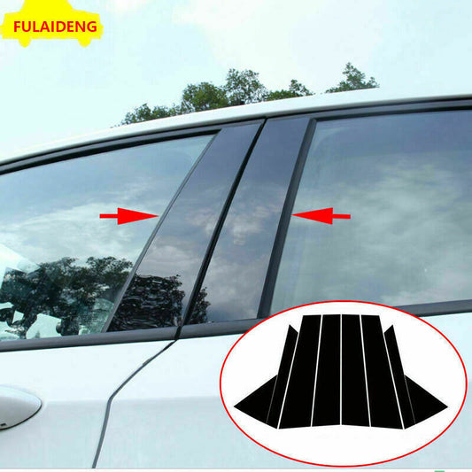 8P for Hyundai for Tucson 2015-2021 Black PC Door BC Pillar Post Mirror Molding Trim