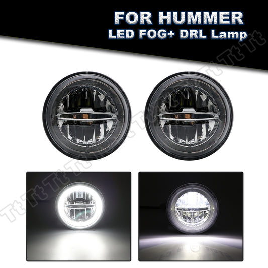 Suitable for 2003-2009 for Hummer H2 LED Halo DRL Driving Fog Daytime Running Lights