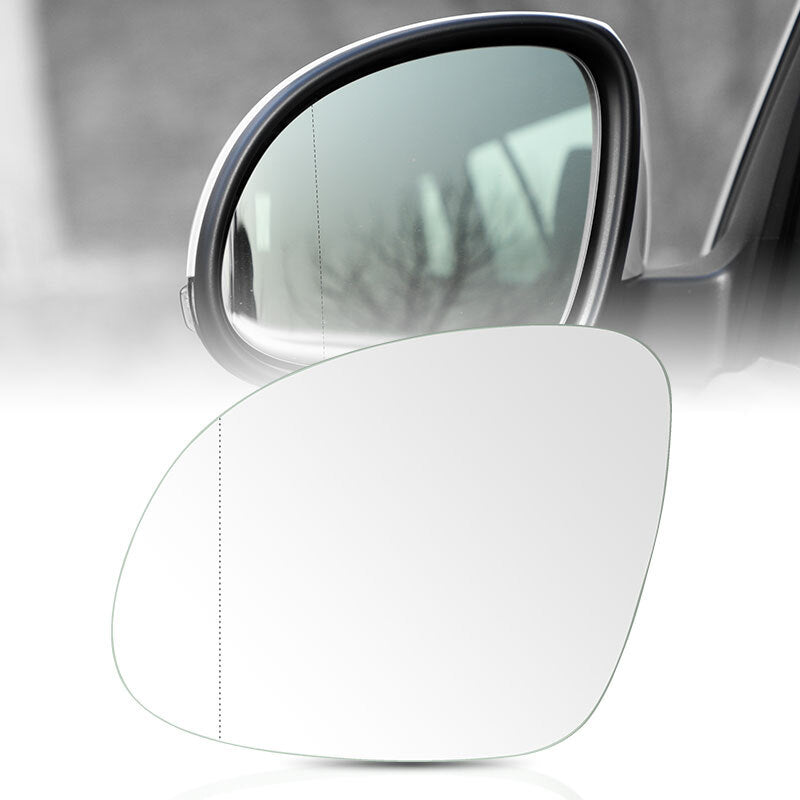 Driver Left Side Mirror Glass w/Backing Plate Heated for 2009-2017 for VW for Tiguan NEW