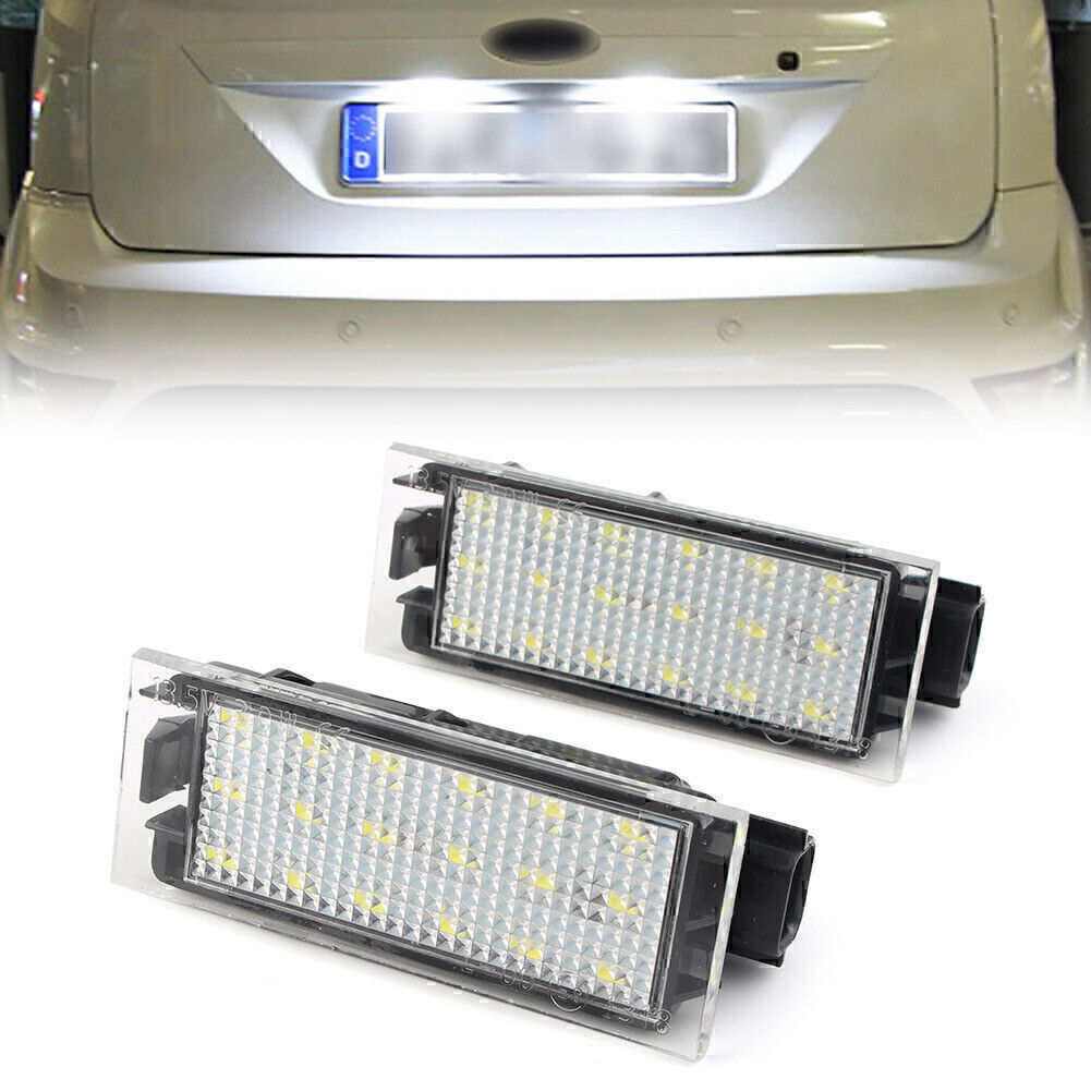 for Renault Twingo Clio Megane 2x Car LED License Plate Light Number Plate Lamp