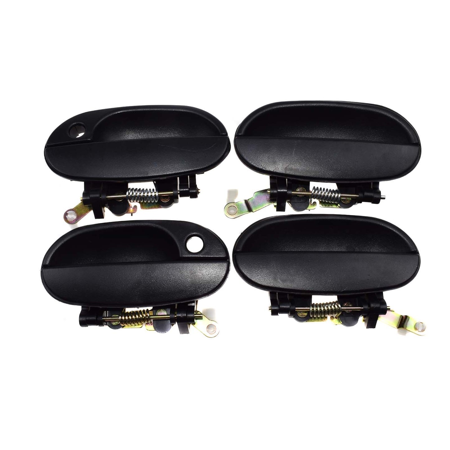 Door handle exterior suitable for 1995-1999 modern accent, front, back, left, 1-piece set of 4-piece set.