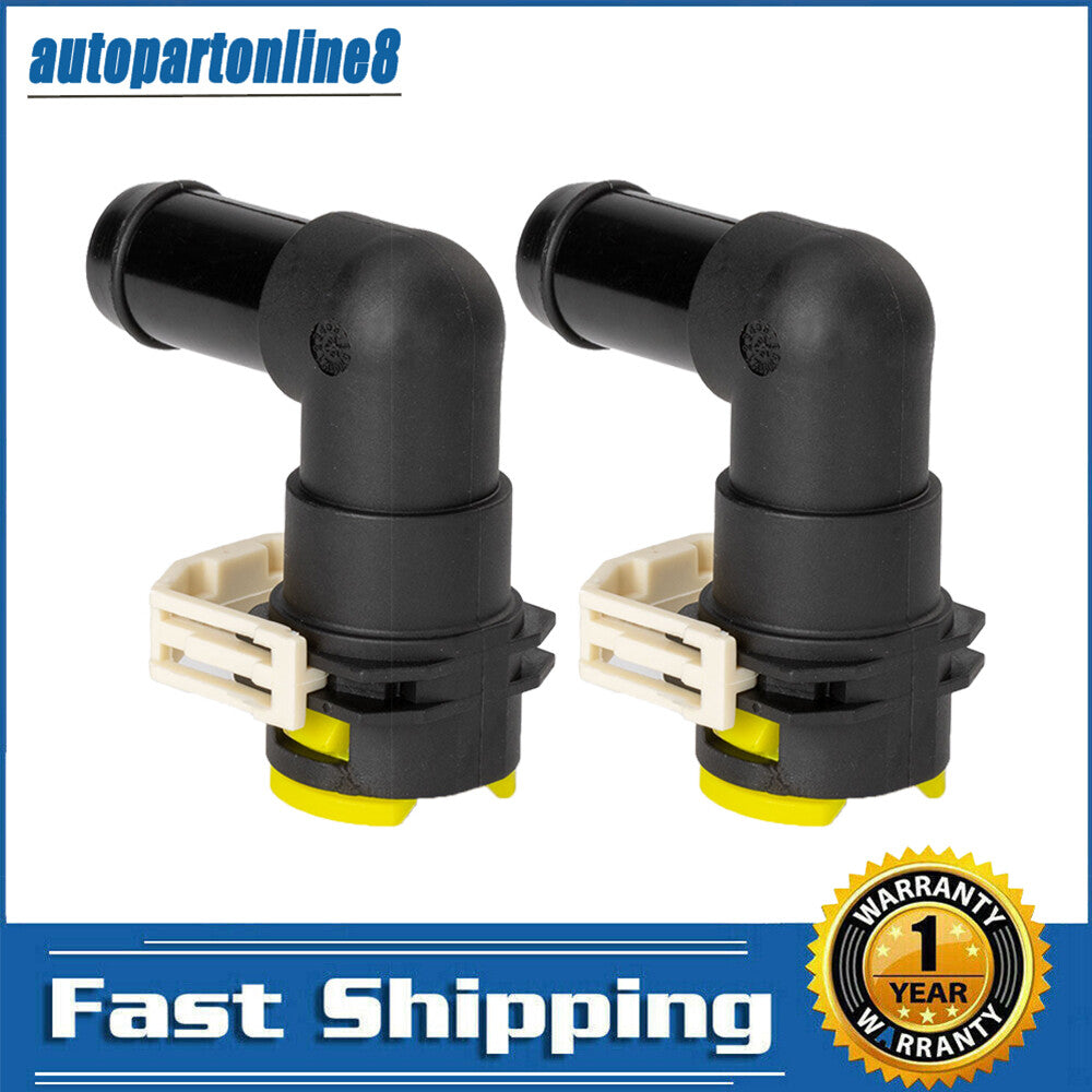 2Pcs Water Hose Pipe Connector Fits for Mazda 3 2007¨C2013 CX-7 CX-9 2007-2012