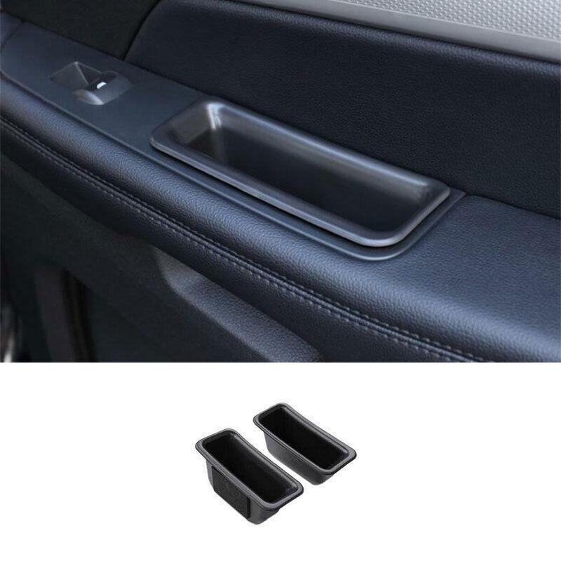 Front Door Storage Box Frame Trim 2PCS for Ford Explorer 2016-2019 Primer Black