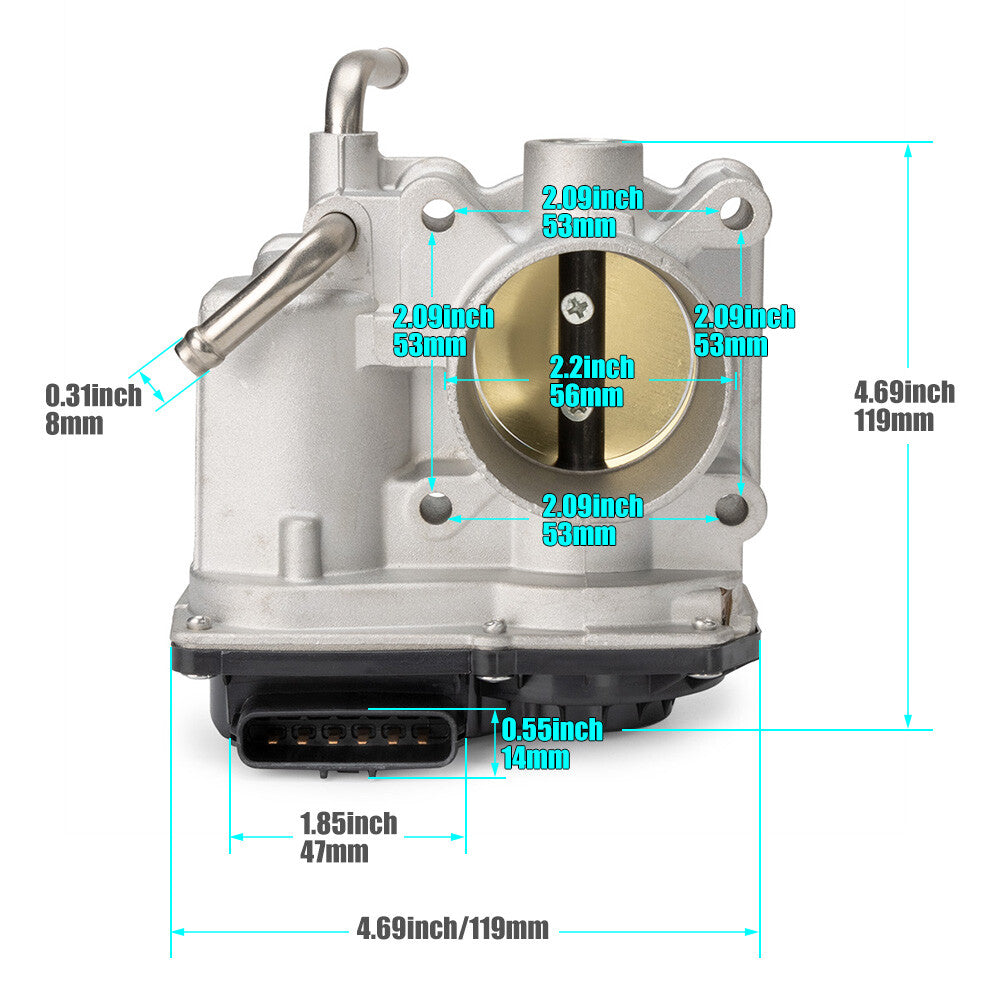 Electronic Throttle Body Assembly for Toyota Yaris 2006 2007-2019 Petrol L4 1.5L