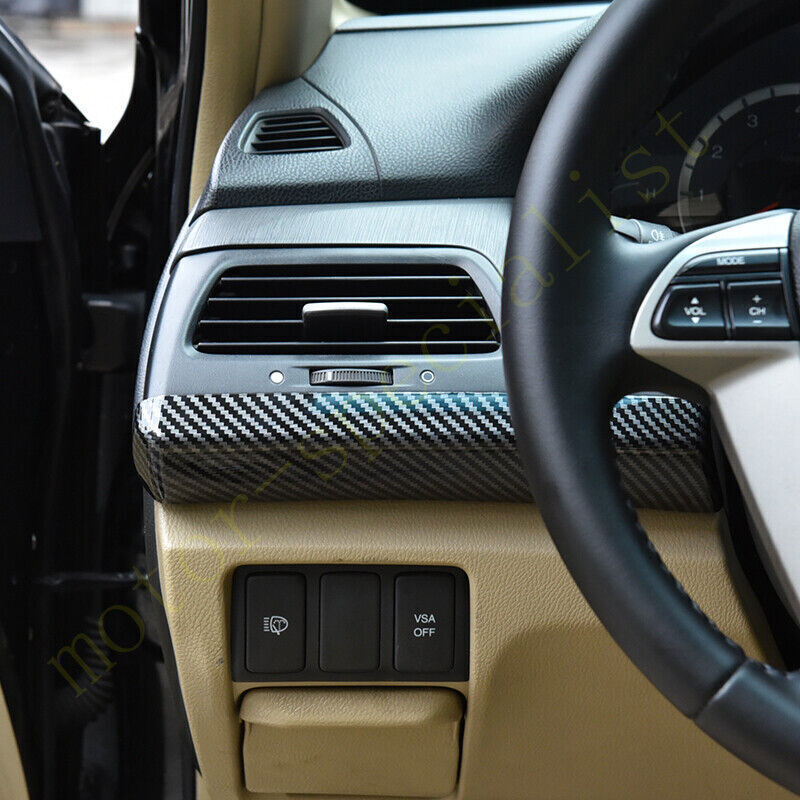 3P for Honda Accord 8th 2008-2012 carbon fiber abs console dashboard panel trims