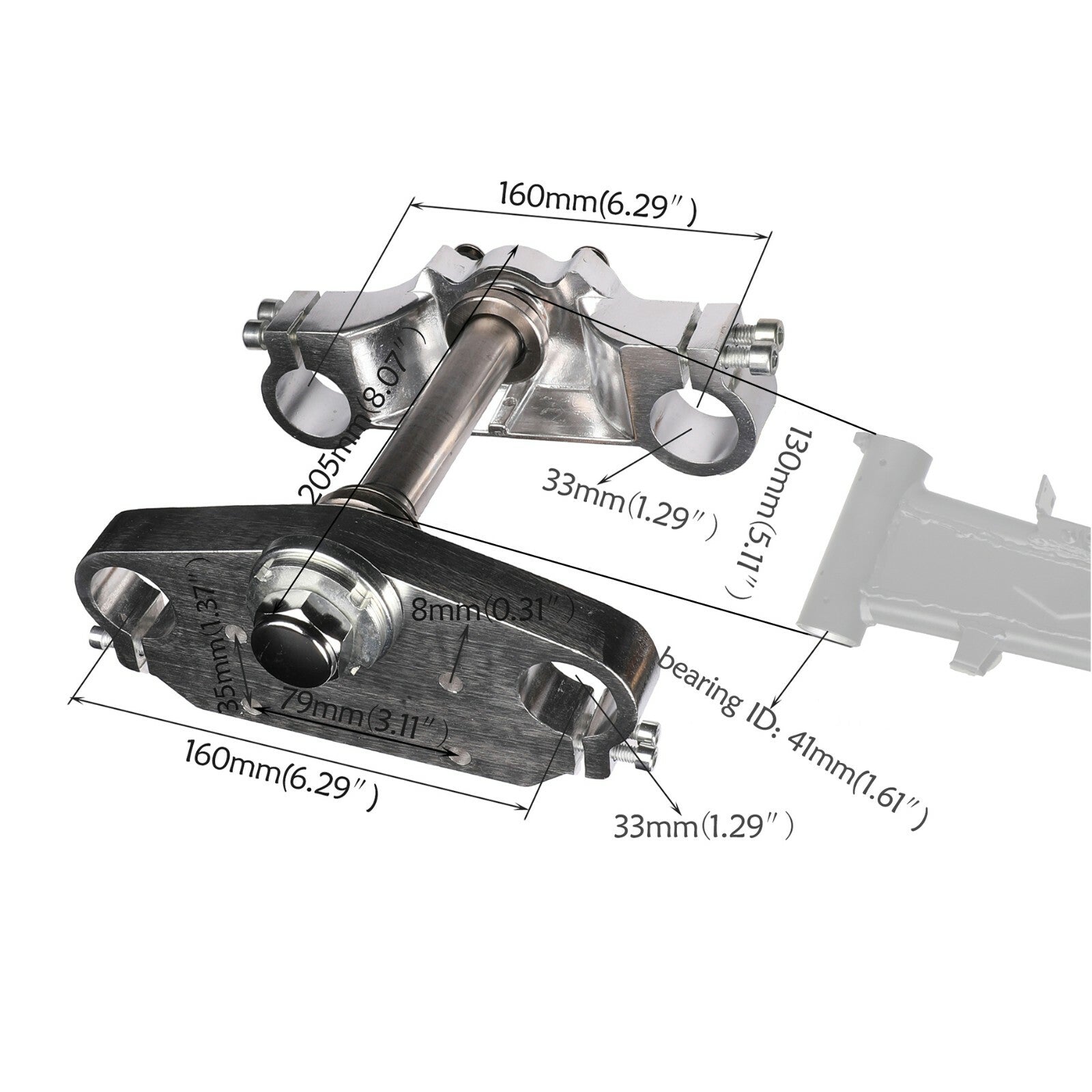 25-inch front fork impact, 14-inch wheels, 60/100-14 disc brakes, suitable for Pit Dirt bikes, Razor MX