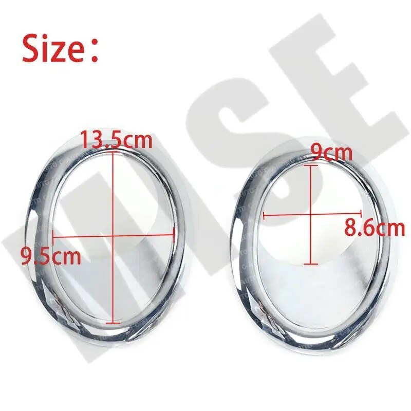 1. Dual chrome-plated front fog light cover for NISSAN X-TRAIL T31 2011 2012