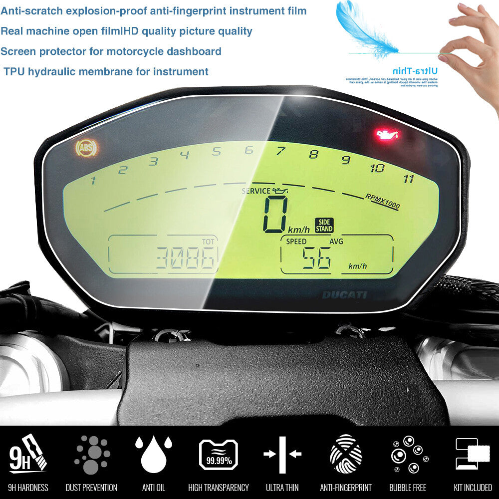 Scratch Protector Instrument Film Screen for DUCATI Monster 797 821 1200 1200R
