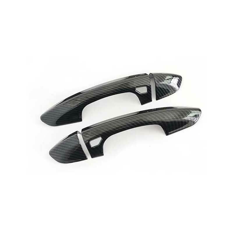 for Ford for Mustang 2015-2022 Carbon Fiber Exterior Outside Door Handle Cover Trim