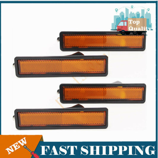 4-piece Amber Bumper Light Set for 1984-1991 for BMW E30 3 Series