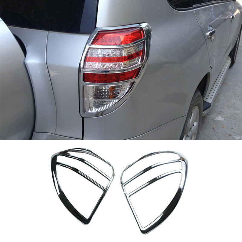 For 2006-2012 for Toyota RAV4 Chrome Exterior Rear Tail Light Lamp Frame Cover Trim