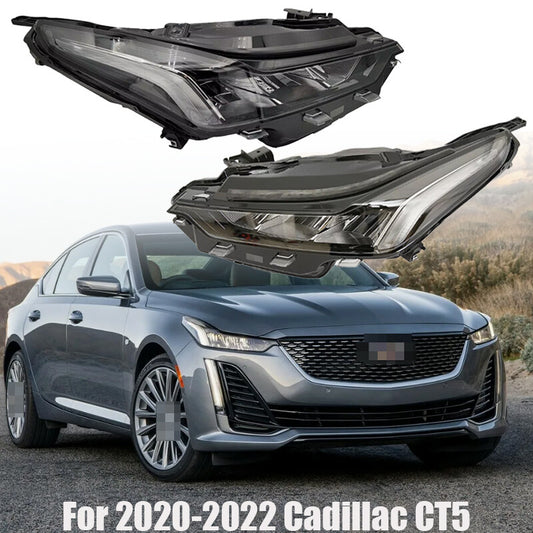 Full LED headlight assembly for 2020-2022 for Cadillac CT5 driver and passenger.